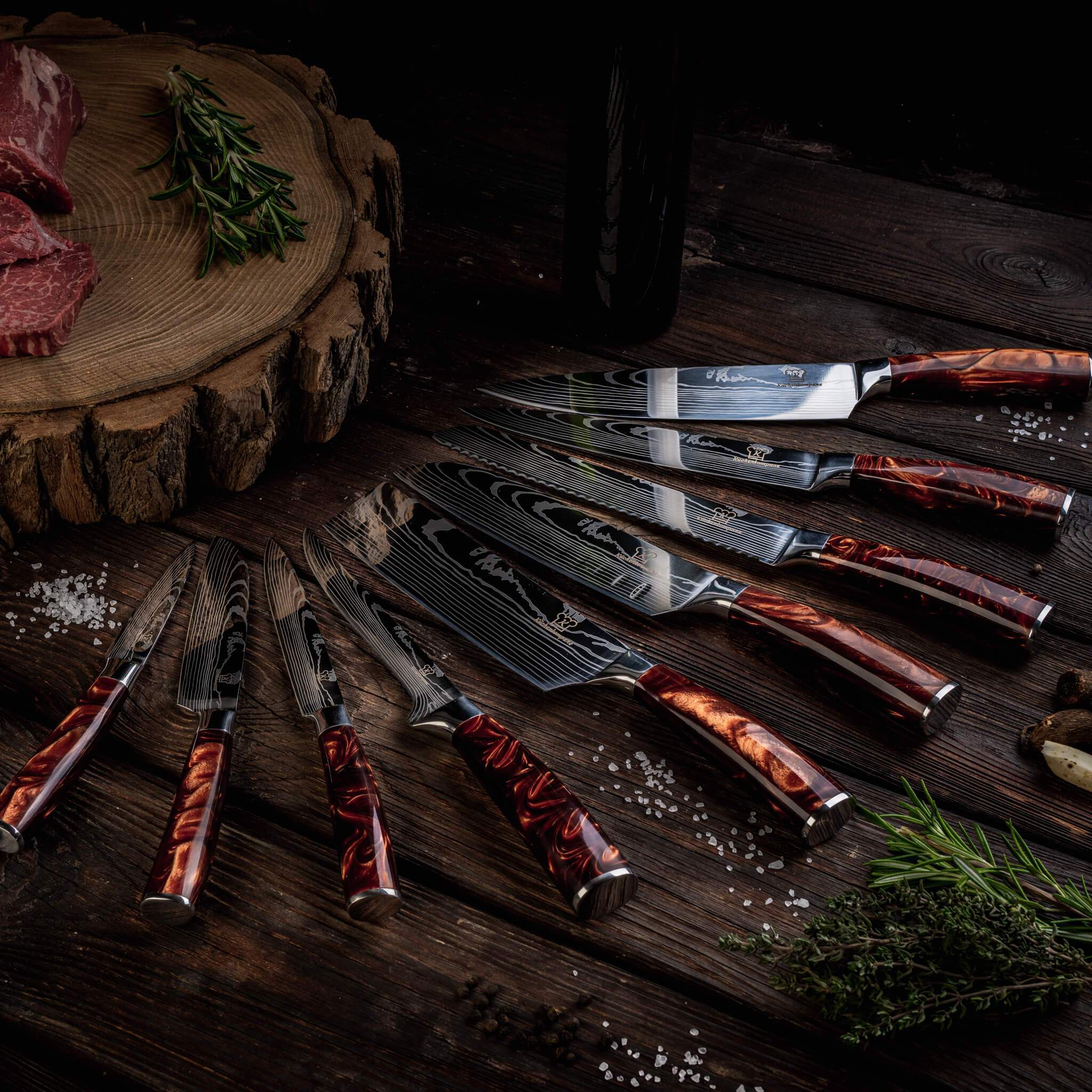 Spezial Messerset rot